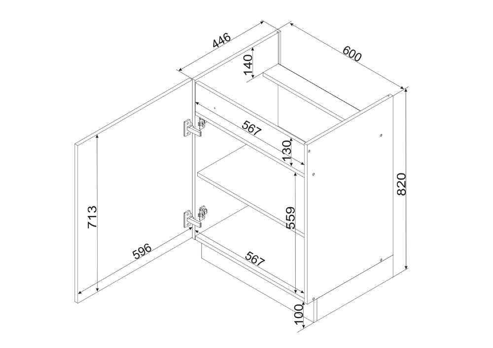 Anika D60PC P/L grafiit (integreeritud pliidiplaadile)